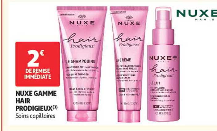 NUXE GAMME HAIR PRODIGIEUX(1) Soins capillaires