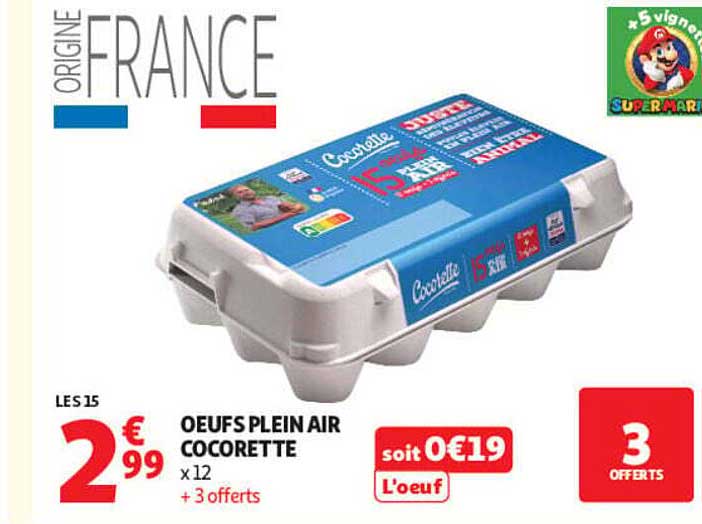 OEUFS PLEIN AIR COCORETTE