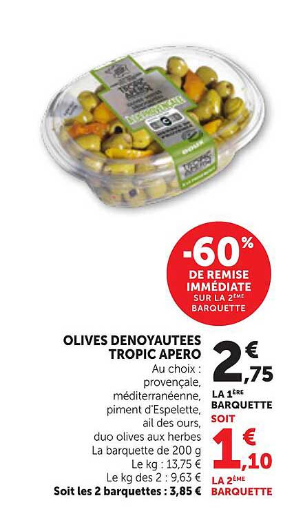 OLIVES DENOYAUTEES TROPIC APERO