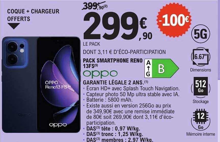 PACK SMARTPHONE RENO 13F