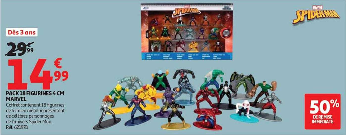 PACK18 FIGURINES 4 CM MARVEL