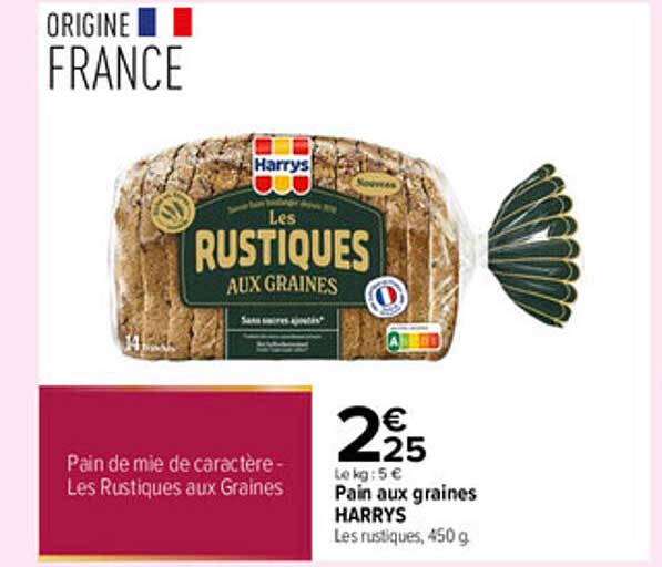 Pain de mie de caractère - Les Rustiques aux Graines