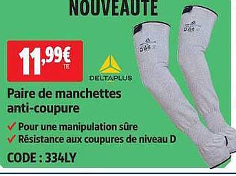 Paire de manchettes anti-coupure