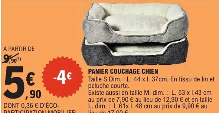 PANIER COUCHAGE CHIEN