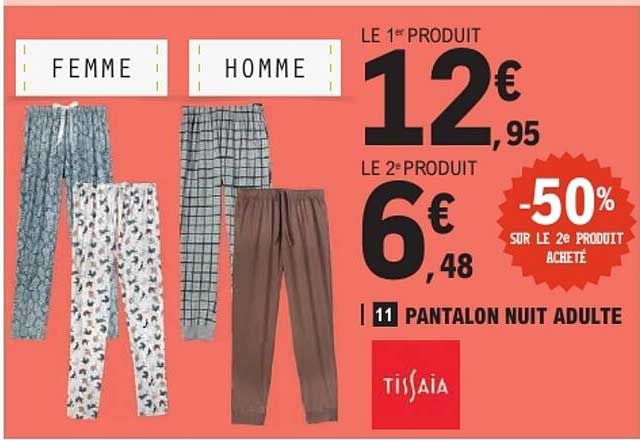 PANTALON NUIT ADULTE