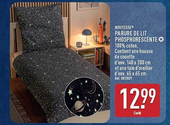 PARURE DE LIT PHOSPHORESCENTE