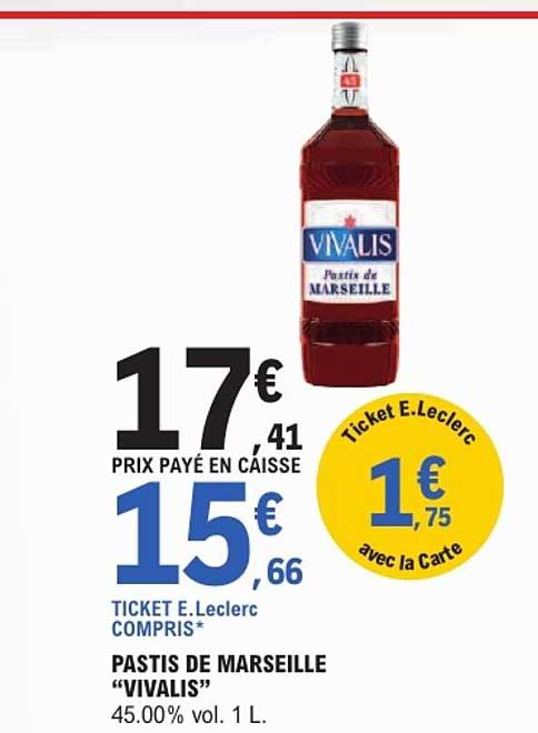 PASTIS DE MARSEILLE “VIVALIS”