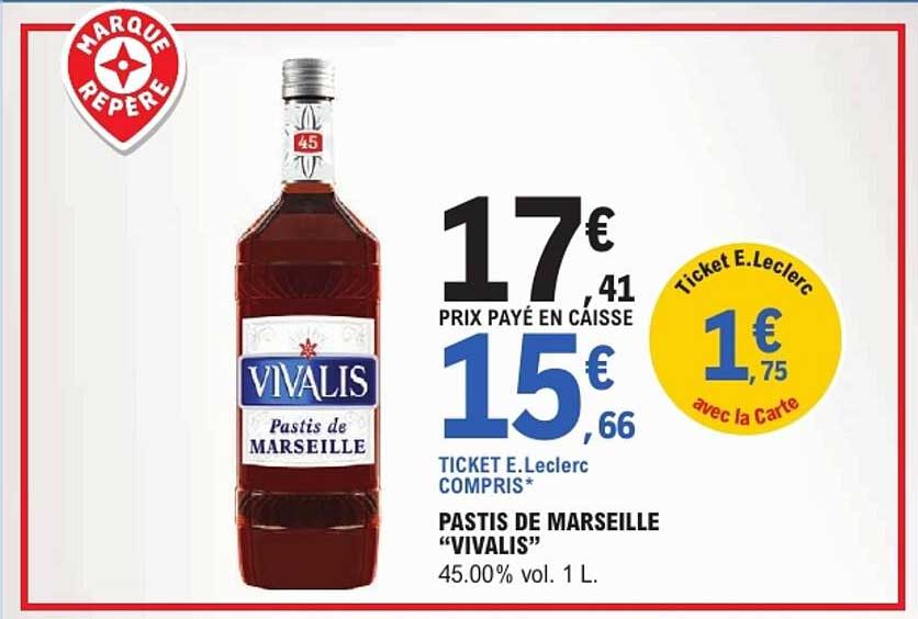 PASTIS DE MARSEILLE "VIVALIS"
