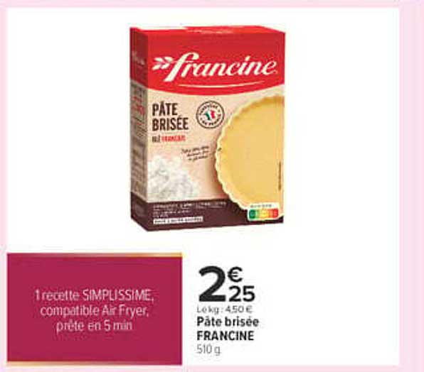 Pâte brisée FRANCINE 510 g