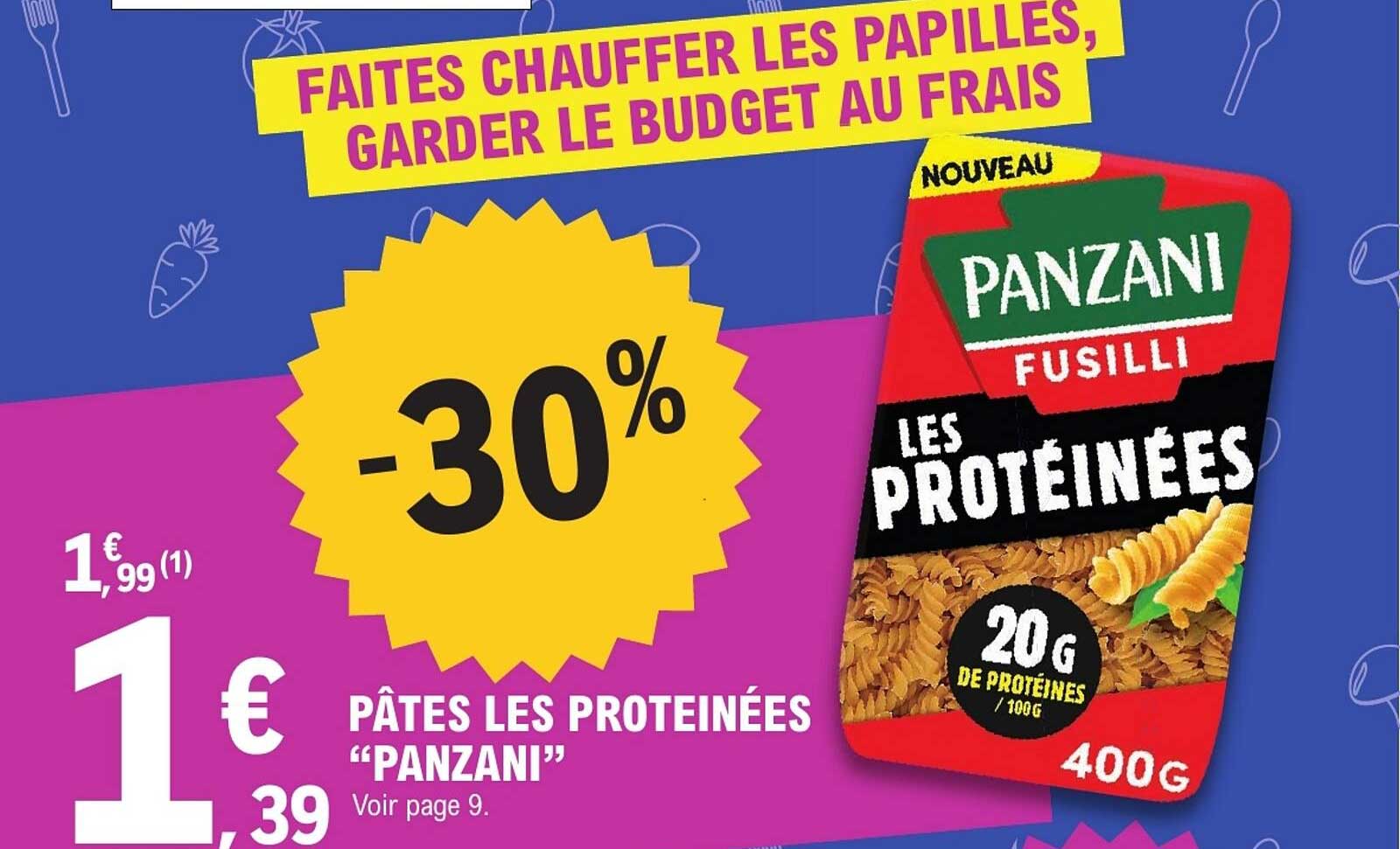 PÂTES LES PROTÉINÉES “PANZANI”