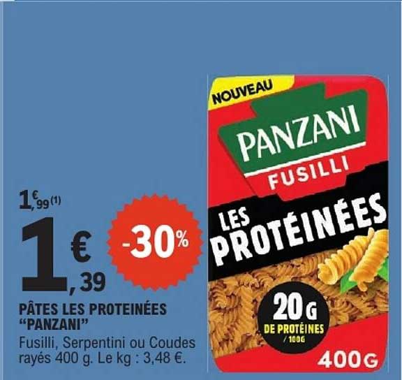 PÂTES LES PROTEINÉES “PANZANI”