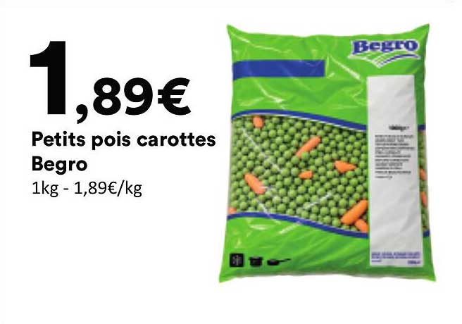 Petits pois carottes Begro