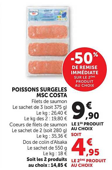 POISSONS SURGELES MSC COSTA
