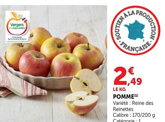 POMME - Variété : Reine des Reinettes