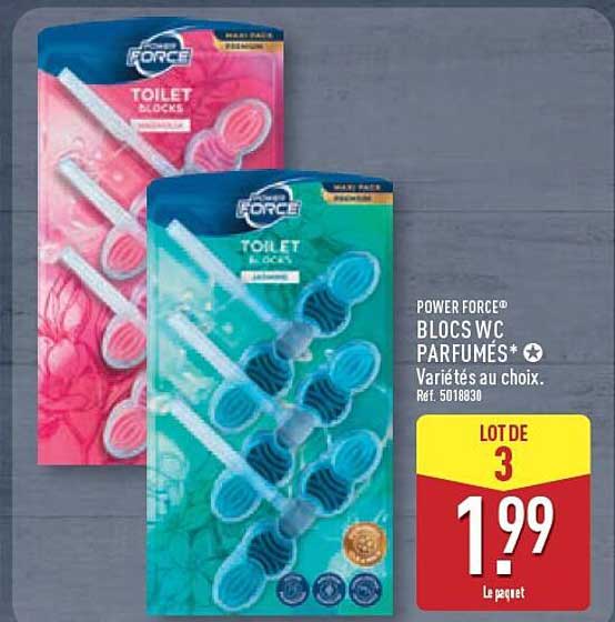 POWER FORCE® BLOCS WC PARFUMÉS* Variétés au choix. Ref. 5018830