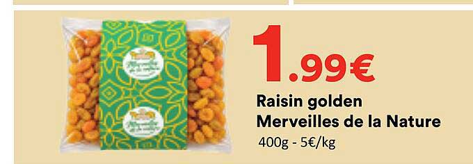 Raisin golden Merveilles de la Nature