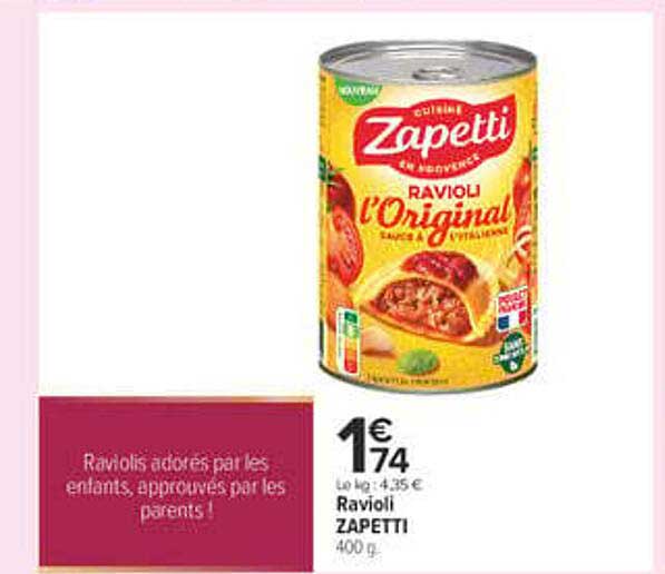 Ravioli ZAPETTI 400 g