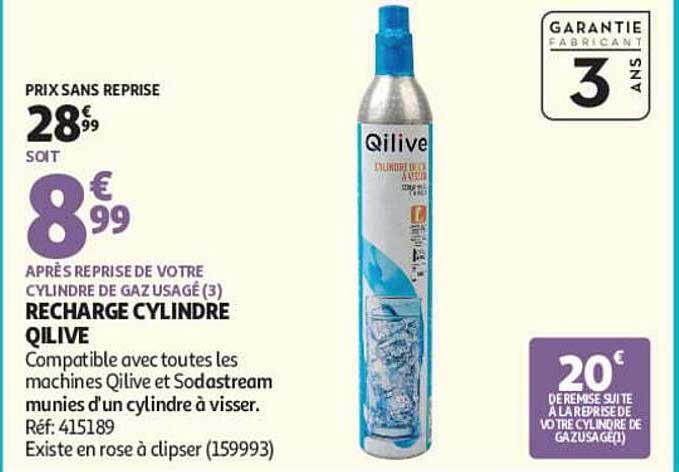 RECHARGE CYLINDRE QILIVE