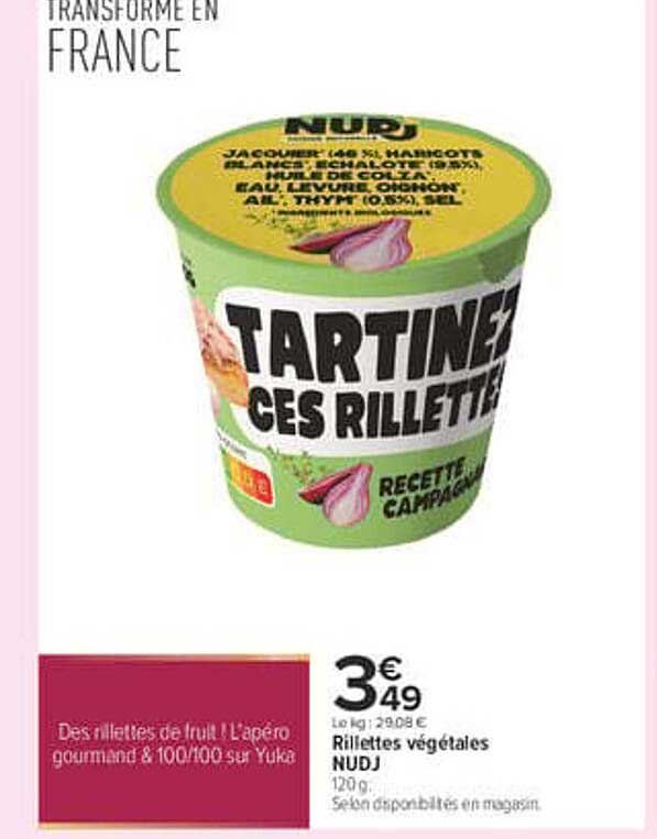 Rillettes végétales NUdJ