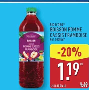 RIO D'ORO® BOISSON POMME CASSIS FRAMBOISE