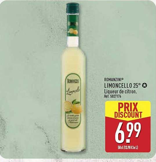ROMANZINI® LIMONCELLO 25° Liqueur de citron.