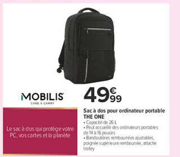 Sac à dos pour ordinateur portable THE ONE