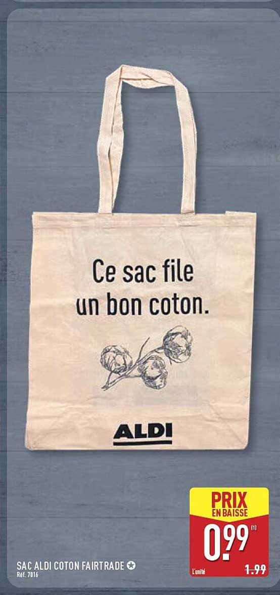 SAC ALDI COTON FAIRTRADE