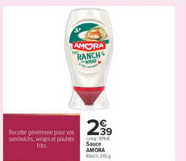 Sauce AMORA Ranch, 245g