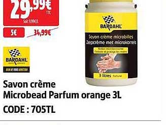 Savon crème Microbead Parfum orange 3L