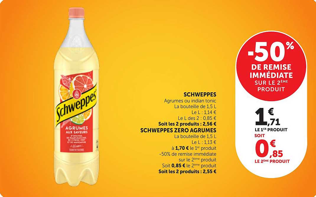 SCHWEPPES AGRUMES AUX SAVEURS
