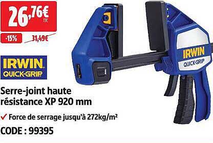 Serre-joint haute résistance XP 920 mm