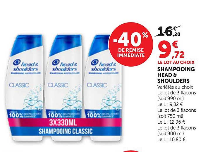SHAMPOOING CLASSIC HEAD & SHOULDERS