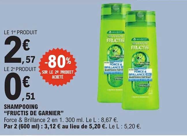 SHAMPOOING “FRUCTIS DE GARNIER”
