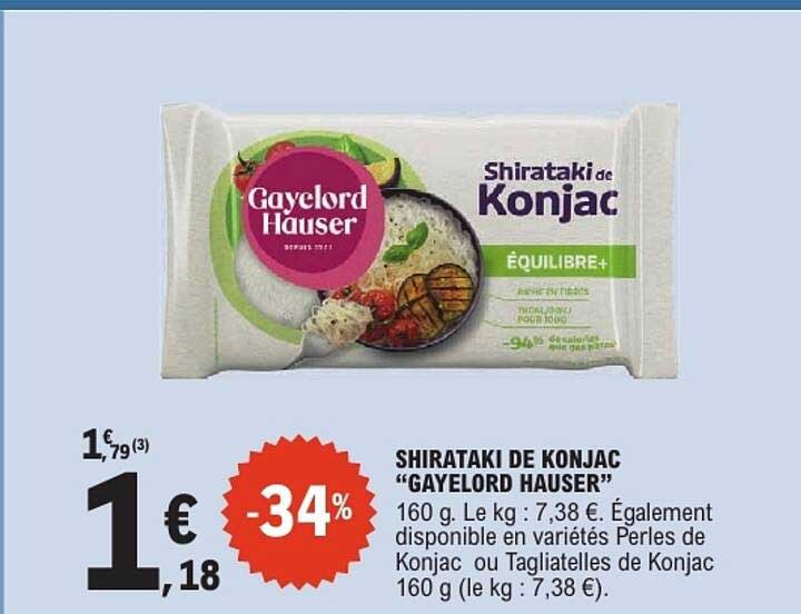 SHIRATAKI DE KONJAC “GAYELORD HAUSER”
