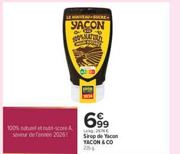 Sirop de Yacon YACON & CO 235 g