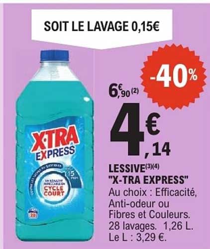 SOIT LE LAVAGE 0,15€