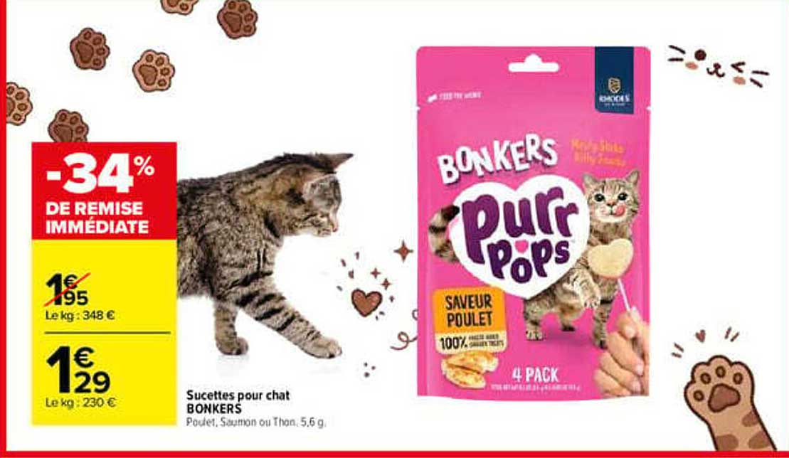 Sucettes pour chat BONKERS