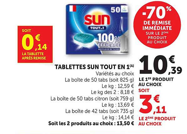 TABLETTES SUN TOUT EN 1
