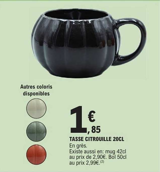 TASSE CITROUILLE 20CL