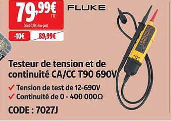 Testeur de tension et de continuité CA/CC T90 690V