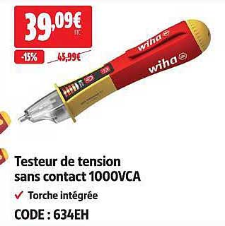 Testeur de tension sans contact 1000VCA