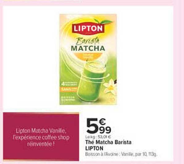 Thé Matcha Barista LIPTON