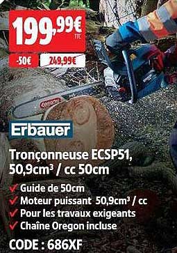 Tronçonneuse ECSP51, 50,9cm³ / cc 50cm