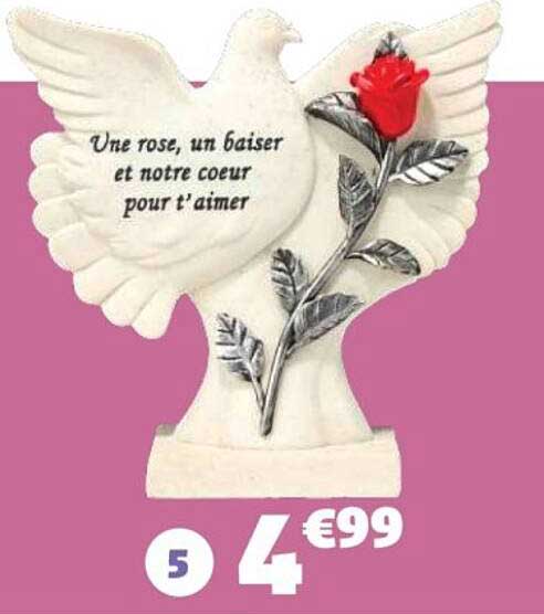Une rose, un baiser et notre coeur pour t'aimer