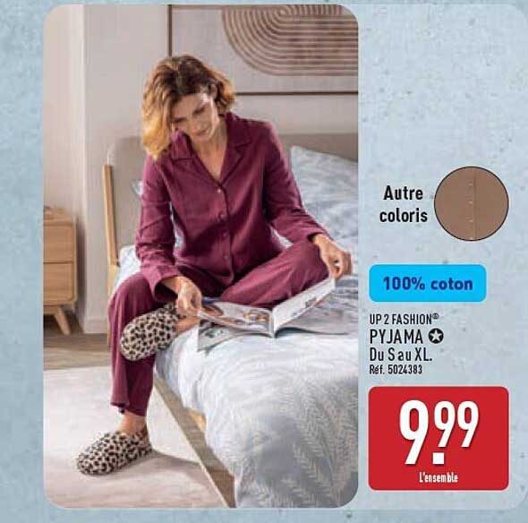 UP 2 FASHION PYJAMA Du S au XL