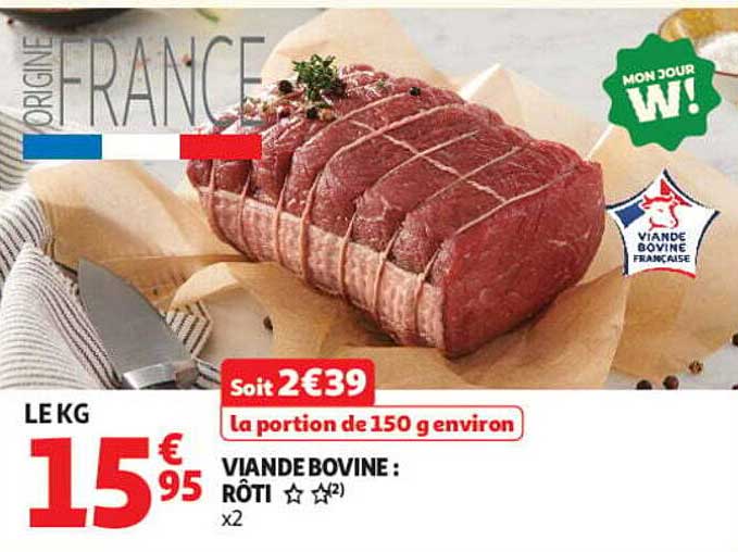 VIANDE BOVINE : RÔTI x2