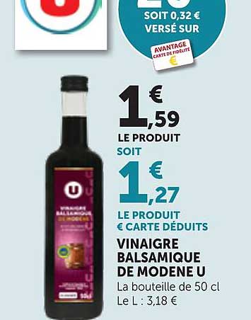 VINAIGRE BALSAMIQUE DE MODENE U