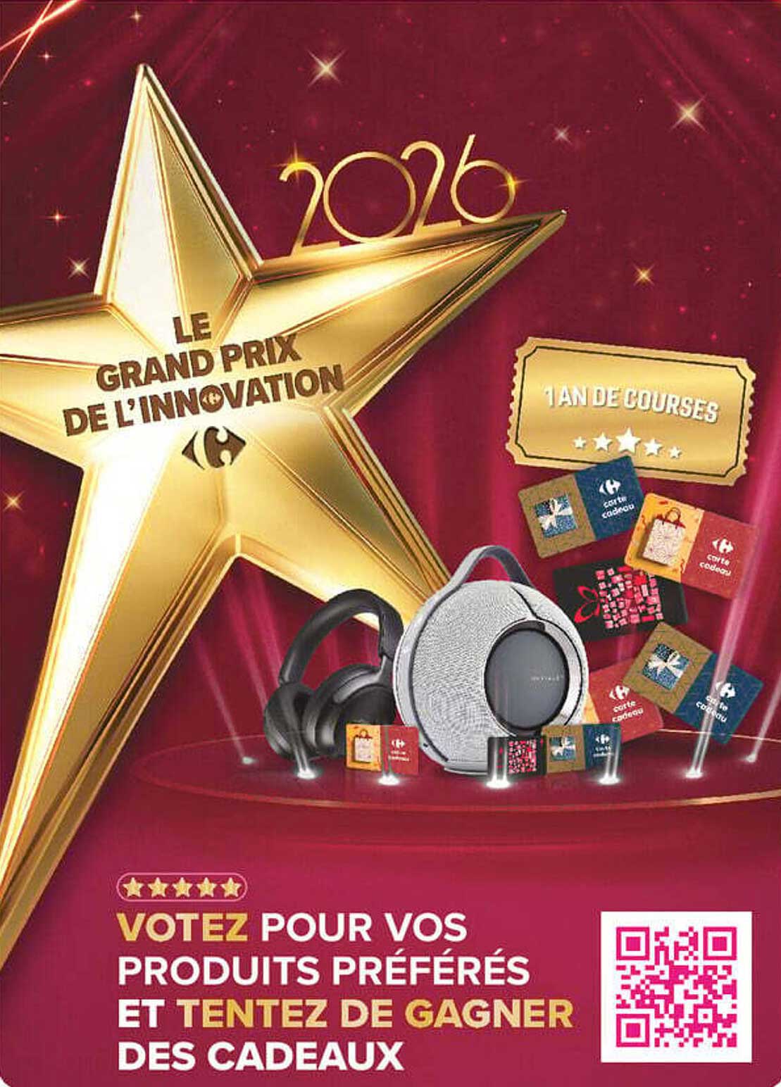 VOTEZ POUR VOS PRODUITS PRÉFÉRÉS ET TENTEZ DE GAGNER DES CADEAUX