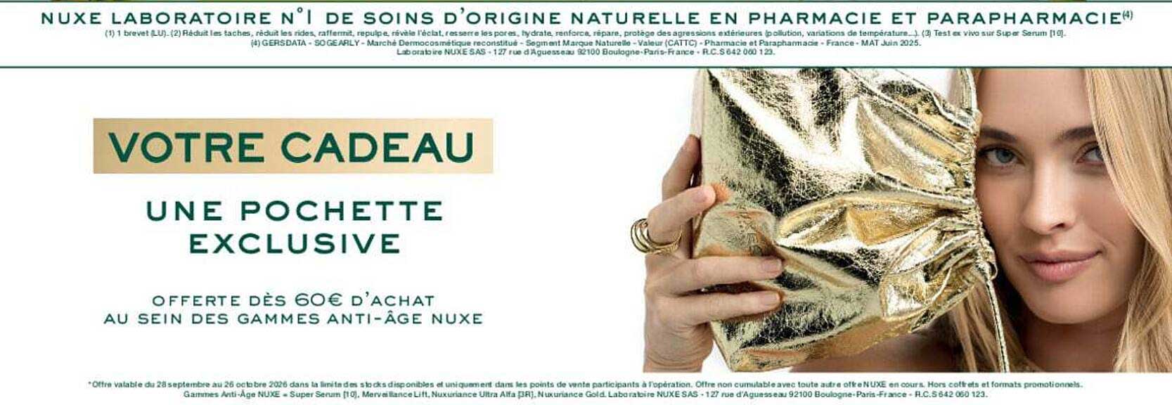 VOTRE CADEAU UNE POCHETTE EXCLUSIVE
