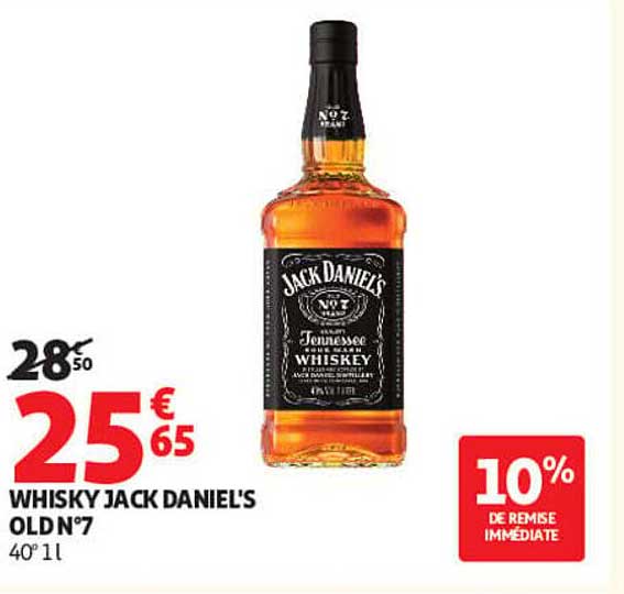 WHISKY JACK DANIEL'S OLD N°7 40° 1 l